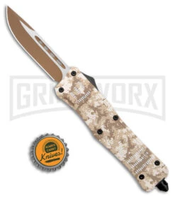 Atomic Defender Large OTF Automatic Knife Tan Digi Camo - Two Tone Drop Point -Deals Blade Master Store Atomic Defender Large OTF Auto Digi Camo TT DP BHQ 178779 jr bottlecap large