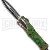 Atomic Defender Large OTF Automatic Knife Green Warhawk - Two Tone Dagger