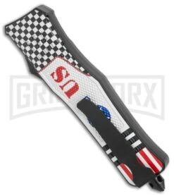 Atomic Defender Large OTF Automatic Knife U.S. - Two Tone Dagger -Deals Blade Master Store Atomic Defender Large OTF Auto US TT Dagger GX 37820 jr side large