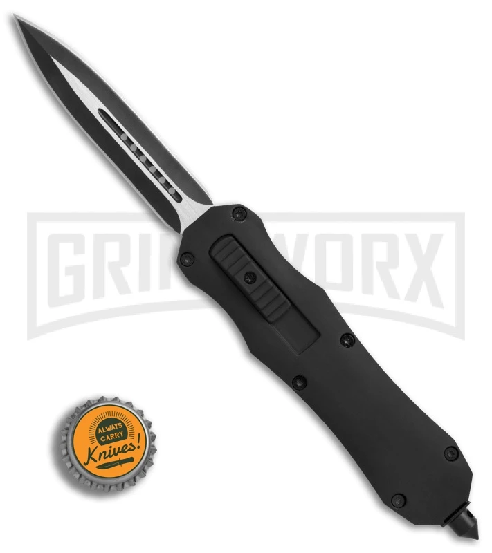 Atomic FL D/A OTF Automatic Knife - Dagger Black Plain 5 Atomic FL D/A OTF Automatic Knife - Dagger Black Plain - Image 5
