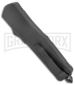 Atomic Lance Black OTF Automatic Knife - Two Tone Double Serr 7 Atomic Lance Black OTF Automatic Knife - Two Tone Double Serr -Deals Blade Master Store Atomic Large Shield Dagger Black OTF Auto TT Double Serr GX 38227 jr side large