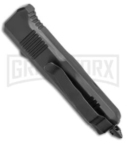 Atomic Mini Shield Dagger Black OTF Automatic Knife - Serr -Deals Blade Master Store Atomic Mini Shield Dagger Black OTF Auto Serr GX 19604 jr side large