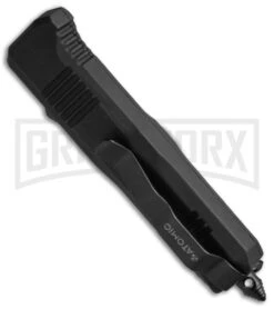 Atomic Shield Dagger Black OTF Automatic Knife - Plain -Deals Blade Master Store Atomic Shield Dagger Black TT Plain BP 19060 jr side large