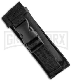 Atomic Shield Large Drop Point Black OTF Automatic Knife - Two Tone Serrated -Deals Blade Master Store Atomic Shield Large DP Black OTF TT Serr GX 34162 jr sheath large