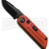 Bear Ops Bold Action XIV Red Stainless Steel Automatic Knife - Black Plain