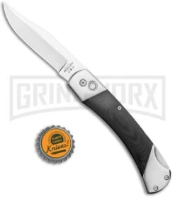 Bear And Son Black G-10 Automatic Lockback Knife - Satin Plain GA97 -Deals Blade Master Store Bear and Son Auto LB Black G 10 Satin GA97 BHQ 120902 jr bottlecap large