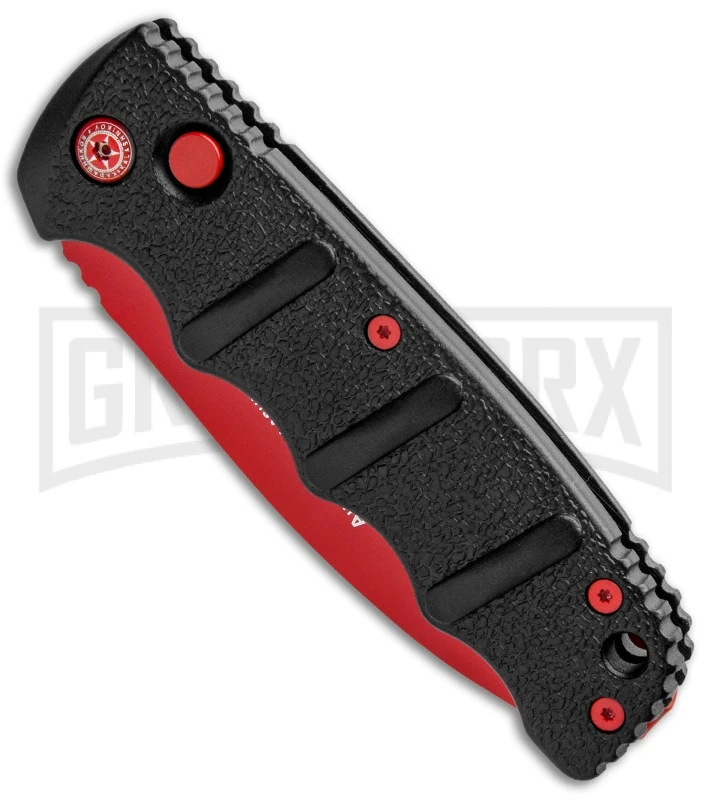 Boker Kalashnikov Black Widow Automatic Knife - D2 Dagger Red Plain 2 Boker Kalashnikov Black Widow Automatic Knife - D2 Dagger Red Plain - Image 2