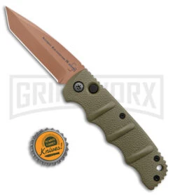 Boker Kalashnikov Desert Warrior Tanto Automatic Knife - Copper Plain -Deals Blade Master Store Boker Desert Warrior Kalashnikov Tanto Auto OD Green D2 Copper BHQ 96967 jr bottlecap large