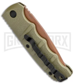 Boker Kalashnikov Desert Warrior Tanto Automatic Knife - Copper Plain -Deals Blade Master Store Boker Desert Warrior Kalashnikov Tanto Auto OD Green D2 Copper BHQ 96967 jr side large