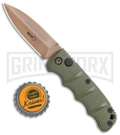Boker Desert Warrior Mini Kalashnikov OD Green Automatic Knife - Copper Plain -Deals Blade Master Store Boker Kalashnikov Automat 74 AUSB OD Green jr bottlecap 1 large