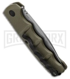 Boker Kalashnikov OD Green Automatic Knife - SW Plain -Deals Blade Master Store Boker Kalashnikov Automatic Knife OD Green 3.25 XHP Satin BHQ 92085 LS Side large