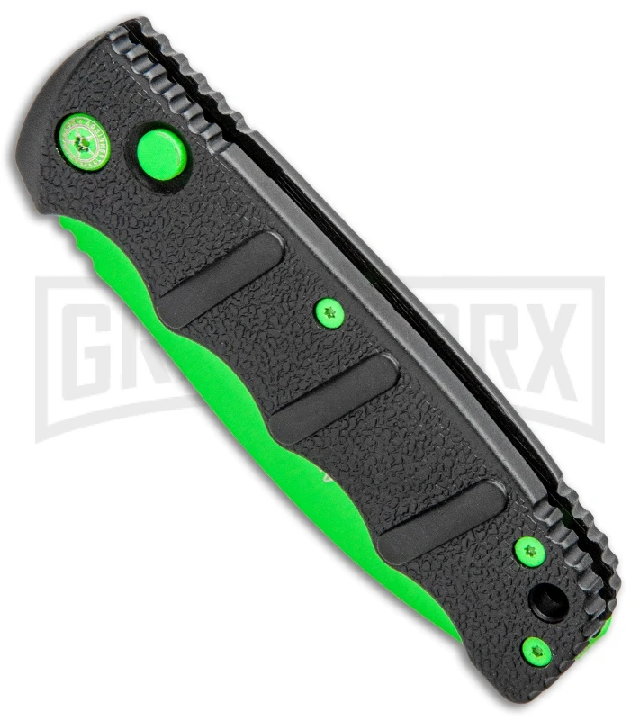 Boker Kalashnikov Automatic Knife - D2 Dagger Electric Green Plain 2 Boker Kalashnikov Automatic Knife - D2 Dagger Electric Green Plain - Image 2