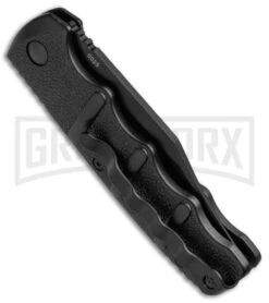 Boker Kalashnikov Black Bowie Automatic Knife - D2 Black Plain -Deals Blade Master Store Boker Kalashnikov Bowie Auto Black Black 01KALS76BN BHQ 17111 jr side large