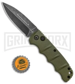 Boker Kalashnikov OD Green Automatic Knife - Dagger Smokewash Plain -Deals Blade Master Store Boker Kalashnikov Dagger Auto OD Green Smokewash BHQ 117068 jr bottlecap large