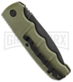 Boker Kalashnikov OD Green Automatic Knife - Dagger Smokewash Plain -Deals Blade Master Store Boker Kalashnikov Dagger Auto OD Green Smokewash BHQ 117068 jr side large