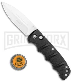 Boker Kalashnikov Black Automatic Knife - D2 Satin Plain -Deals Blade Master Store Boker Kalashnikov Dagger Black Satin BHQ 9485 or BHQ 110509 jr bottlecap large