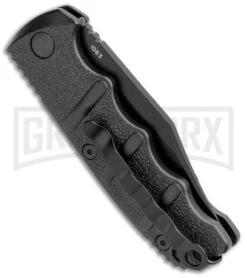 Boker Mini Kalashnikov Black Bowie Automatic Knife - Black Plain 6 Boker Mini Kalashnikov Black Bowie Automatic Knife - Black Plain -Deals Blade Master Store Boker Mini Kalashnikov Bowie Auto Black BHQ 96965 jr side large