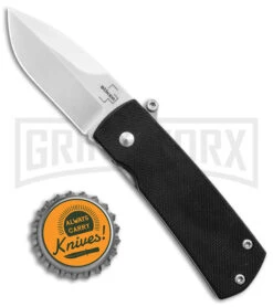 Boker Plus Shamsher Black Automatic Liner Lock Knife - Satin Plain -Deals Blade Master Store Boker Plus Shamsher Auto LL Black G 10 Satin BHQ 139170 jr bottlecap large