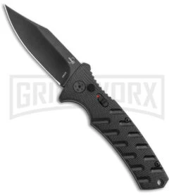 Boker Plus Strike Black Automatic Knife - Black Plain