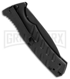 Boker Plus Strike Automatic Knife - Dagger Black Plain -Deals Blade Master Store Boker Plus Strike Dagger Auto Black Black 01BO428NSOI BHQ 97035 jr side large