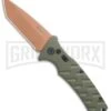 Boker Plus Strike Desert Warrior OD Green Automatic Knife - Tanto Copper Plain