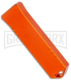 Boker Plus USB OTF Black Automatic Knife Aluminum - Orange SW Plain -Deals Blade Master Store Boker Plus USB OTF Auto Orange Aluminum Black SW BHQ 125997 jr side large