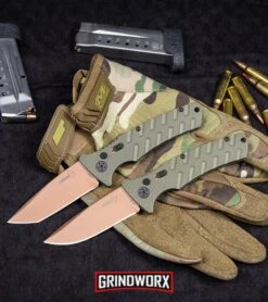Boker Plus Strike Desert Warrior OD Green Automatic Knife - Tanto Copper Plain -Deals Blade Master Store Boker Strike Drop Point Desert Warrior Automatic Knife OD Green Copper BHQ 70998 kp tactical webv large