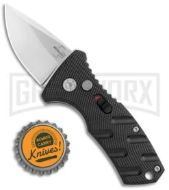 Boker Stubby Strike Black Automatic Knife - Stonewash -Deals Blade Master Store Boker Stubby Strike CA Legal Auto SW 01BO440NSOI BHQ 99646 jr bottlecap large
