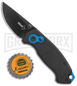 Boker Vox Kompakt CA Legal Automatic Knife - Drop Point Black Plain -Deals Blade Master Store Boker Vox Kompakt CA Legal Auto Knife Black 01BO624NSOI BHQ 95711 jr bottlecap 2 large