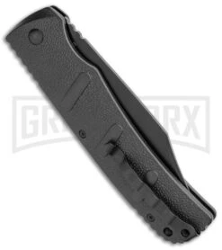 Boker XXL Kalashnikov Automatic Knife - Black Bowie -Deals Blade Master Store Boker XXL Kalashnikov Bowie Auto Black BHQ 99623 jr side large