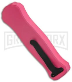 Coffin Blaster 2.0 Textured Pink/Black DA/OTF Automatic Knife - Black Plain -Deals Blade Master Store Coffin Blaster 2.0 Textured Pink Black DA OTF Auto TT Dagger GX 37852 jr side large