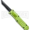Mini Marvel Green DA/OTF Automatic Knife - Tanto Black Plain