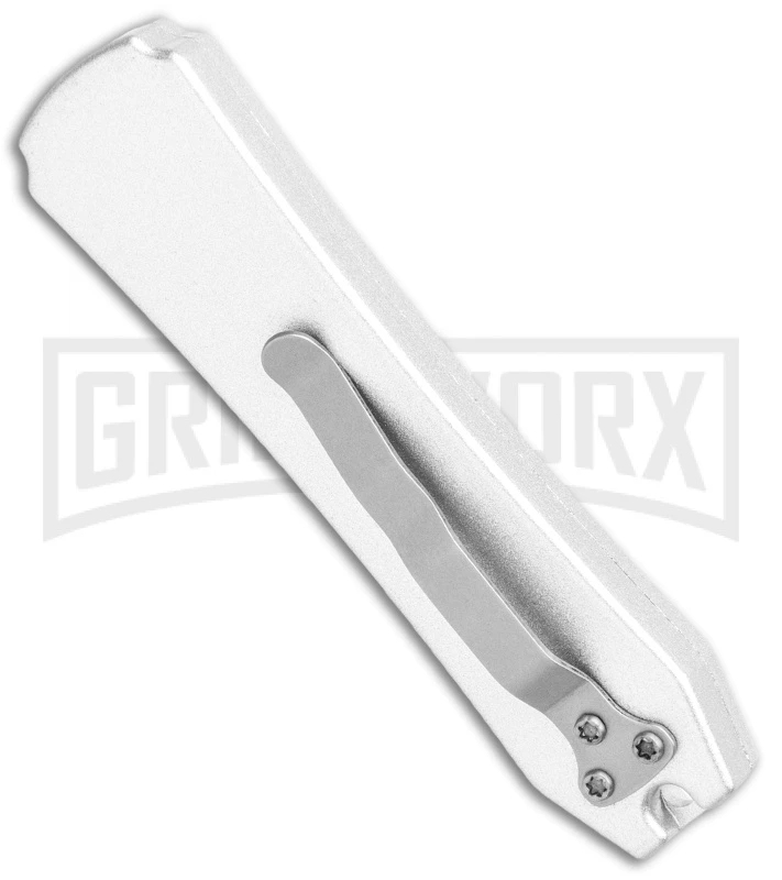 Coffin Blaster Silver DA/OTF Automatic Knife - Tanto Two-Tone 3 Coffin Blaster Silver DA/OTF Automatic Knife - Tanto Two-Tone - Image 3