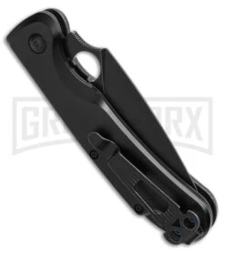 Daggerr Knives Arrow Black Aluminum Automatic Knife - Black Plain -Deals Blade Master Store Daggerr Knives Arrow Automatic Knife Black Aluminum 3in Black D2 BHQ 183396 td side large