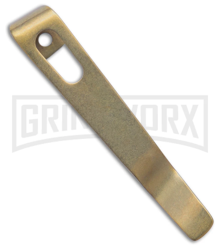 Flytanium Pocket Clip For Boker Kalashnikov Knives Gold Anodized Titanium 1 Flytanium Pocket Clip For Boker Kalashnikov Knives Gold Anodized Titanium