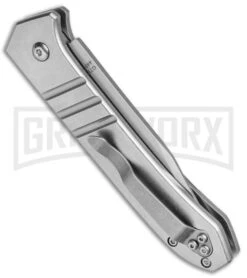 Ganzo Knives G719 Green G-10 Automatic Knife - Clip Point Stonewash -Deals Blade Master Store Ganzo Knives G719 Green G 10 Clip Point SW G719 GR BP 24623 jr side large