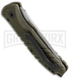 Gerber Propel Downrange OD Green Automatic Knife - Tanto Stonewash -Deals Blade Master Store Gerber Propel Downrange Green SW 30 001308N BHQ 50358 jr side large