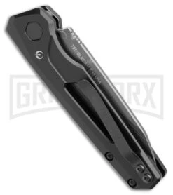 Kershaw Launch 11 Black Aluminum Automatic Knife - Damascus Plain -Deals Blade Master Store Kershaw Auto Launch 11 Black Aluminum Damascus BHQ 175624 jr side large