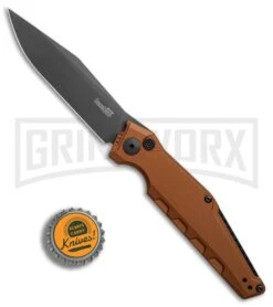 Kershaw Launch 7 Galyean Earth Brown Automatic Knife - Black Plain -Deals Blade Master Store Kershaw Galyean Launch 7 Earth Brown black BHQ 75928 er bottlecap large
