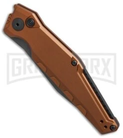 Kershaw Launch 7 Galyean Earth Brown Automatic Knife - Black Plain -Deals Blade Master Store Kershaw Galyean Launch 7 Earth Brown black BHQ 75928 er spine large
