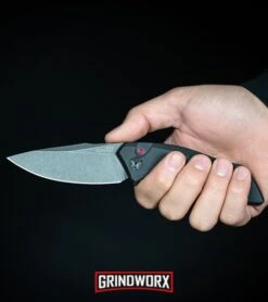 Kershaw Launch 1 Red Aluminum Automatic Knife - Blackwash Plain -Deals Blade Master Store Kershaw Launch 1 Automatic Knife Black Aluminum BlackWash 7100BW BHQ 27374 kp in hand web large 3