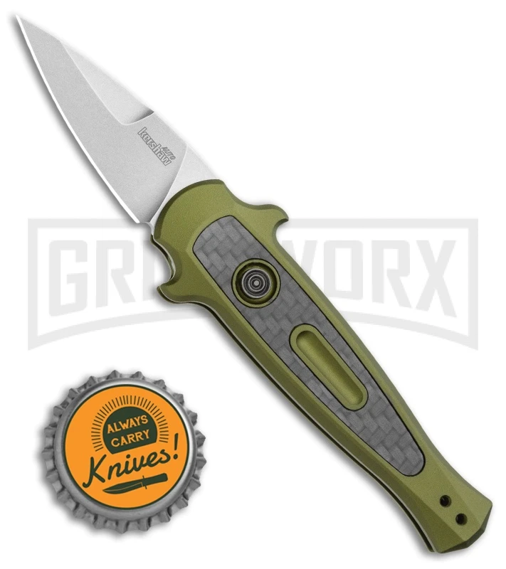 Kershaw Launch 12CA Legal OD Green Automatic Knife - SW Plain 4 Kershaw Launch 12CA Legal OD Green Automatic Knife - SW Plain - Image 4