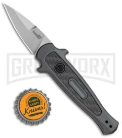 Kershaw Launch 12 CA Legal Black Automatic Knife - Stonewash Plain 7 Kershaw Launch 12 CA Legal Black Automatic Knife - Stonewash Plain -Deals Blade Master Store Kershaw Launch 12 Call Legal Stiletto Auto Grey KER7130GRYSW BHQ 114624 jr bottlecap large