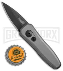 Kershaw Launch 4 Gray Automatic Knife CA Legal - Black Plain -Deals Blade Master Store Kershaw Launch 4 CA Legal Gray Black KER7500GRYBLK BHQ 74062 jr bottlecap large