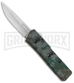 Lightning Digi Camo D/A OTF Automatic Knife - Satin Plain