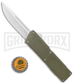 Lightning Elite OD Green D/A OTF Automatic Knife - Drop Point Satin Plain 7 Lightning Elite OD Green D/A OTF Automatic Knife - Drop Point Satin Plain -Deals Blade Master Store Lightning Elite OD Green DA OTF Auto DP Satin GX 37665 jr bottlecap 2 large