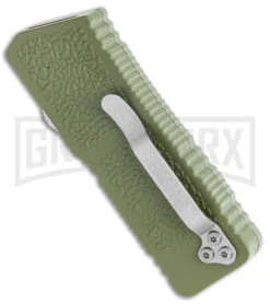 Lightning Fireball OD Green D/A OTF Automatic Knife - Drop Point Satin Plain 6 Lightning Fireball OD Green D/A OTF Automatic Knife - Drop Point Satin Plain -Deals Blade Master Store Lightning Fireball OD Green DA OTF Auto Satin DP GX 37448 jr side large