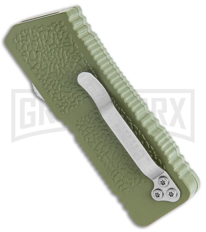 Lightning Fireball OD Green D/A OTF Automatic Knife - Drop Point Satin Plain 3 Lightning Fireball OD Green D/A OTF Automatic Knife - Drop Point Satin Plain - Image 3