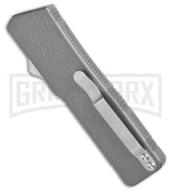 Lightning Gray D/A OTF Automatic Knife - Tanto Satin 6 Lightning Gray D/A OTF Automatic Knife - Tanto Satin -Deals Blade Master Store Lightning Gray DA OTF Auto Knife Tanto Satin GX 34076 jr side large