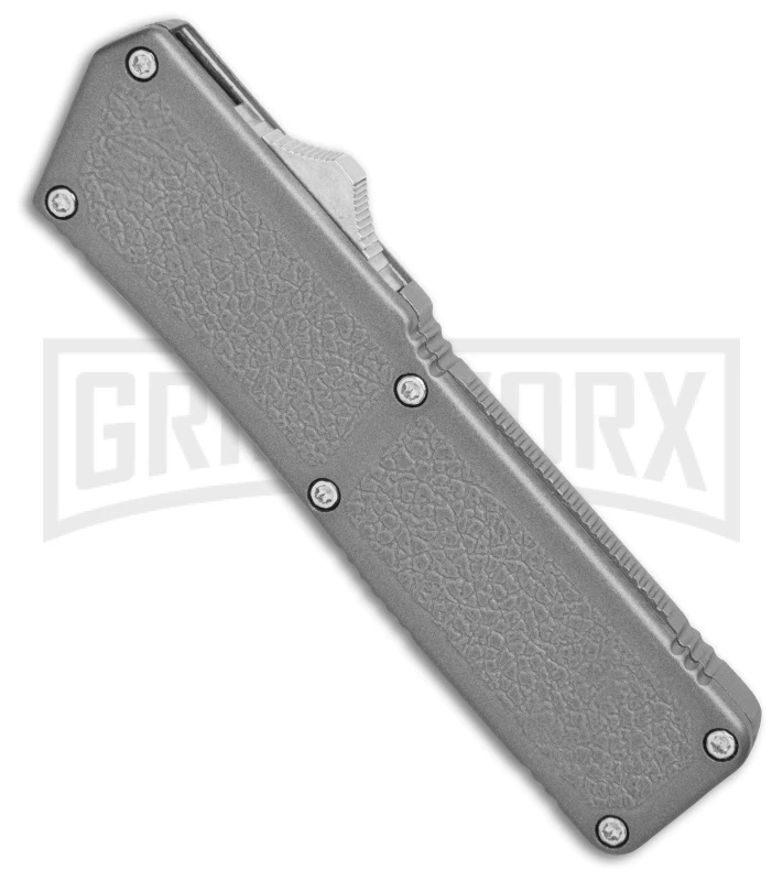 Lightning Gray D/A OTF Automatic Knife - Tanto Satin 2 Lightning Gray D/A OTF Automatic Knife - Tanto Satin - Image 2